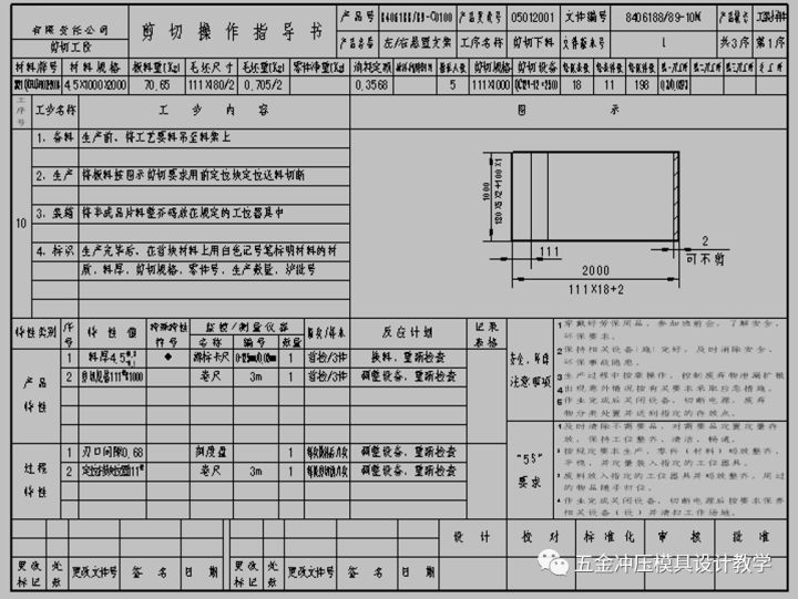 剪切作業指導書